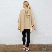 Load image into Gallery viewer, Everyday Poncho Camel/Pink
