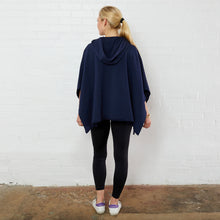 Load image into Gallery viewer, Everyday Poncho Navy/Lavender
