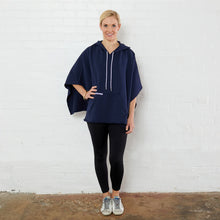Load image into Gallery viewer, Everyday Poncho Navy/Lavender
