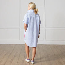 Load image into Gallery viewer, Jackie Dress - Oxford Stripe
