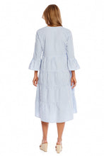 Load image into Gallery viewer, Blue Stripe Portland Midi Dress

