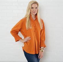 Load image into Gallery viewer, Kimberly Ruffle Top - Burnt Orange
